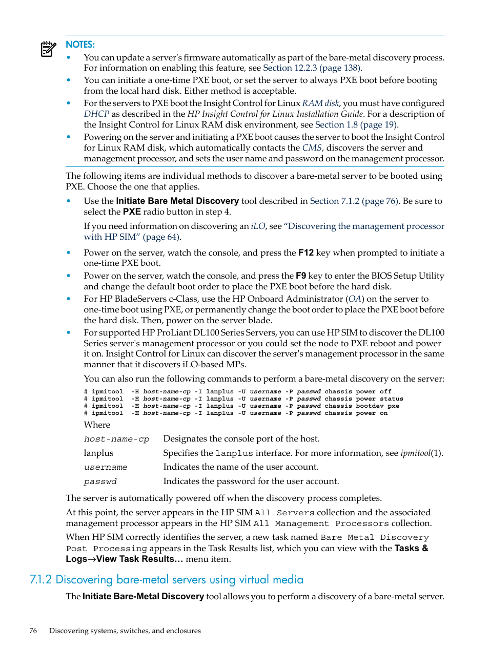 HP Insight Control Software for Linux User Manual | Page 76 / 288