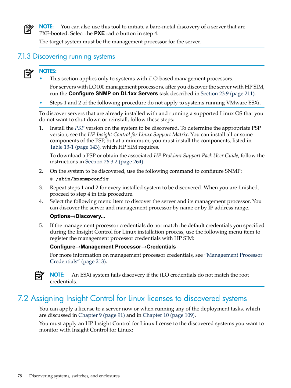 3 discovering running systems | HP Insight Control Software for Linux User Manual | Page 78 / 288