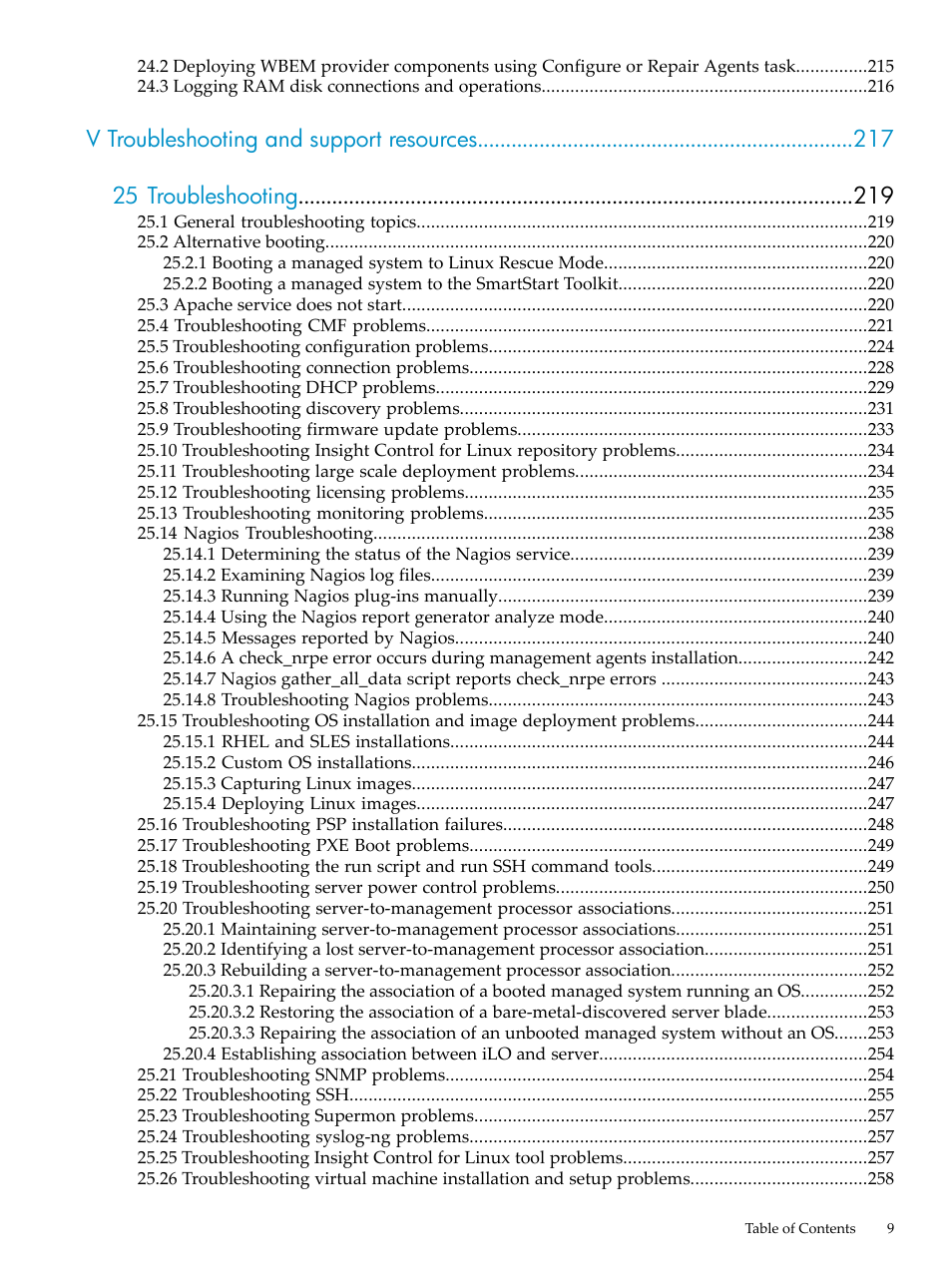 HP Insight Control Software for Linux User Manual | Page 9 / 288