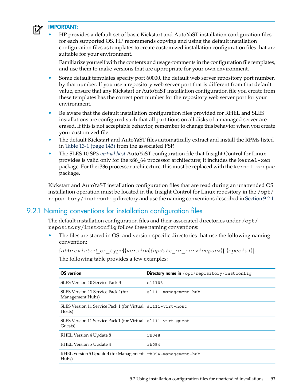 HP Insight Control Software for Linux User Manual | Page 93 / 288