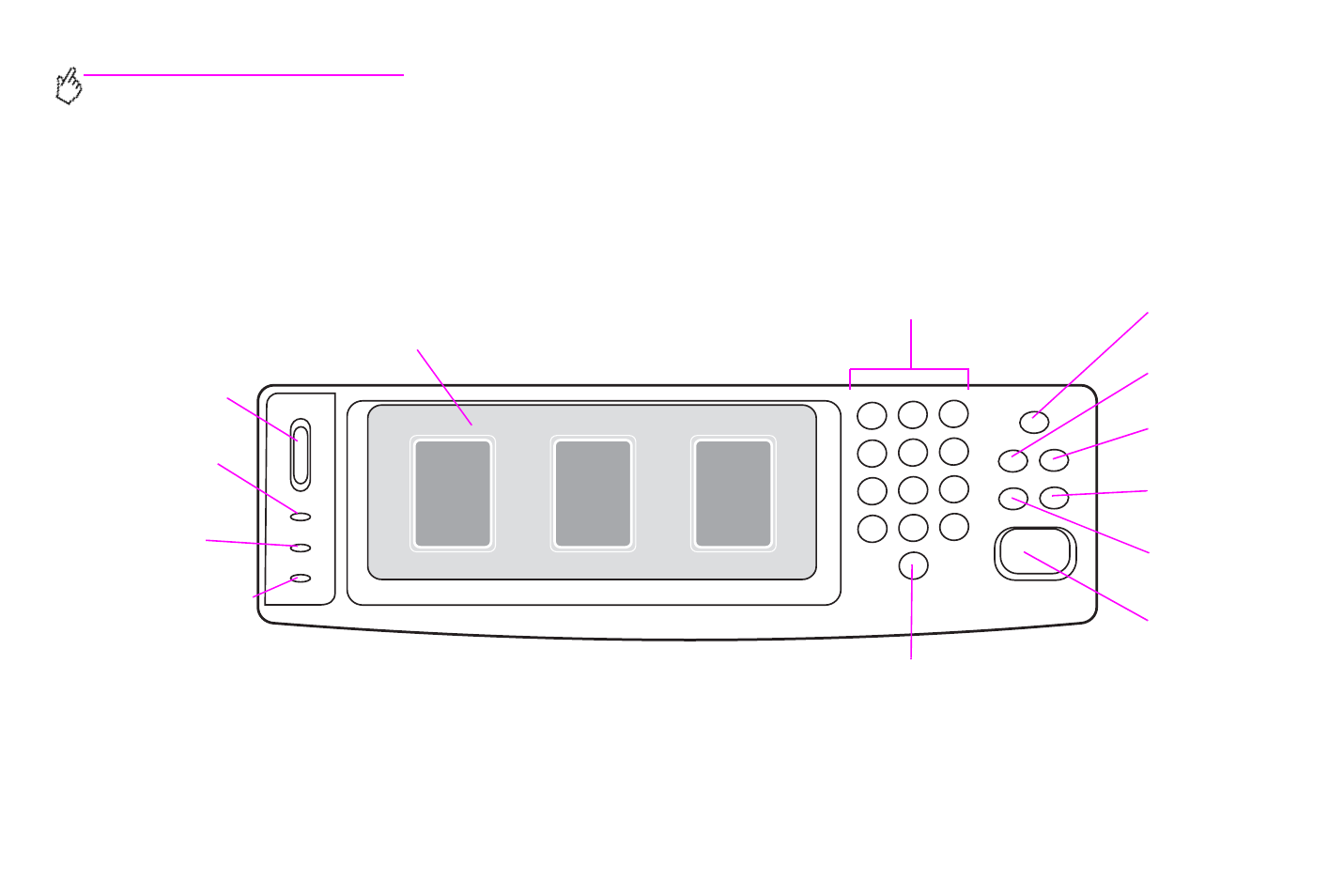 Control panel | HP Color LaserJet 9500 Multifunction Printer series User Manual | Page 20 / 354