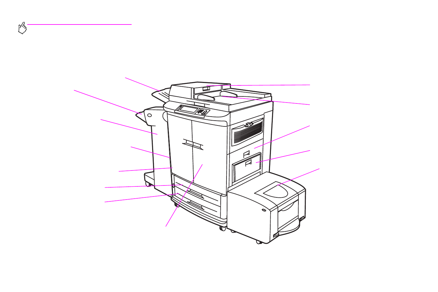 Jam clearing locations | HP Color LaserJet 9500 Multifunction Printer series User Manual | Page 256 / 354