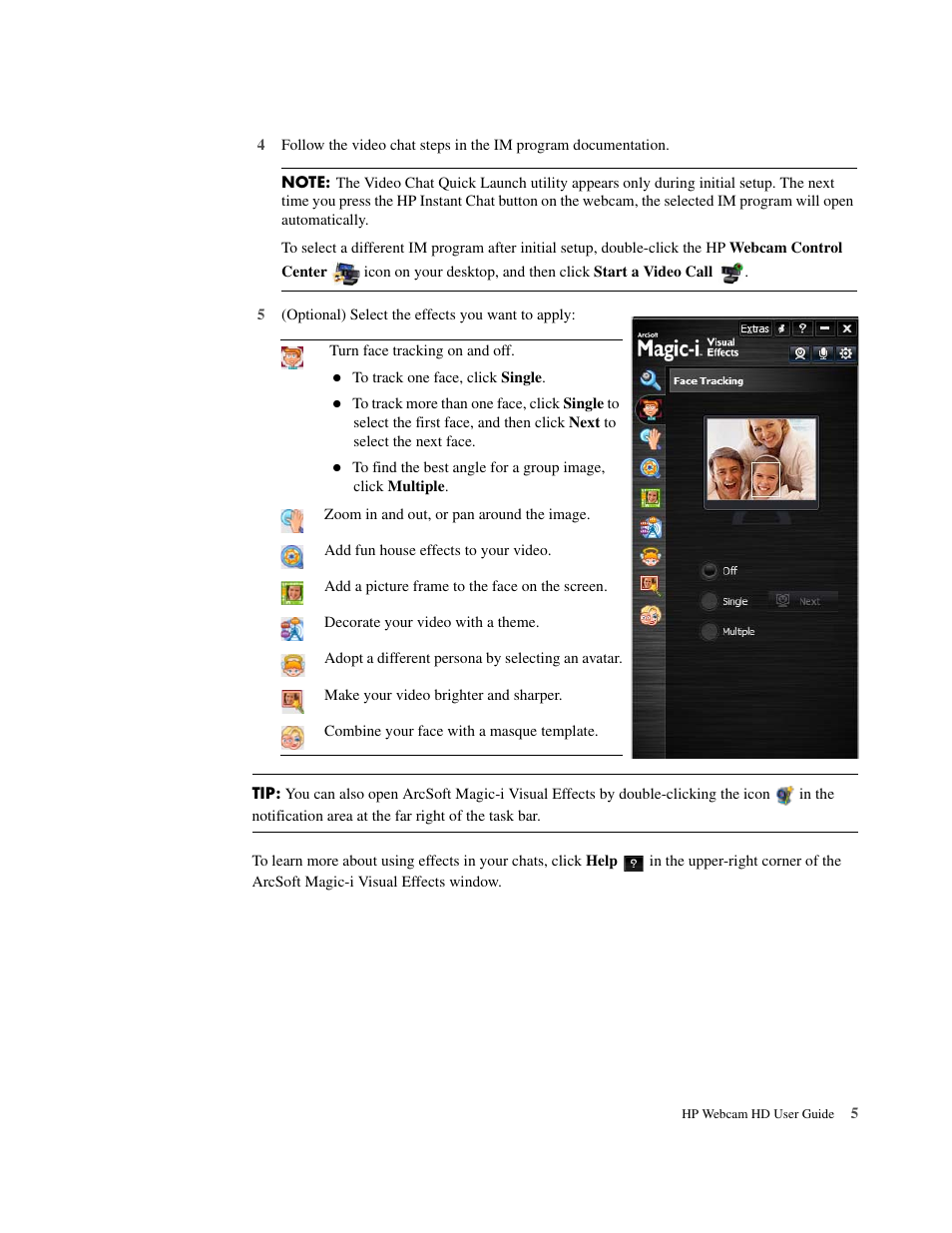HP HD 3300 Webcam User Manual | Page 7 / 23