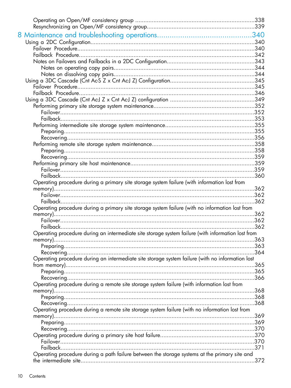 8 maintenance and troubleshooting operations | HP XP P9500 Storage User Manual | Page 10 / 773