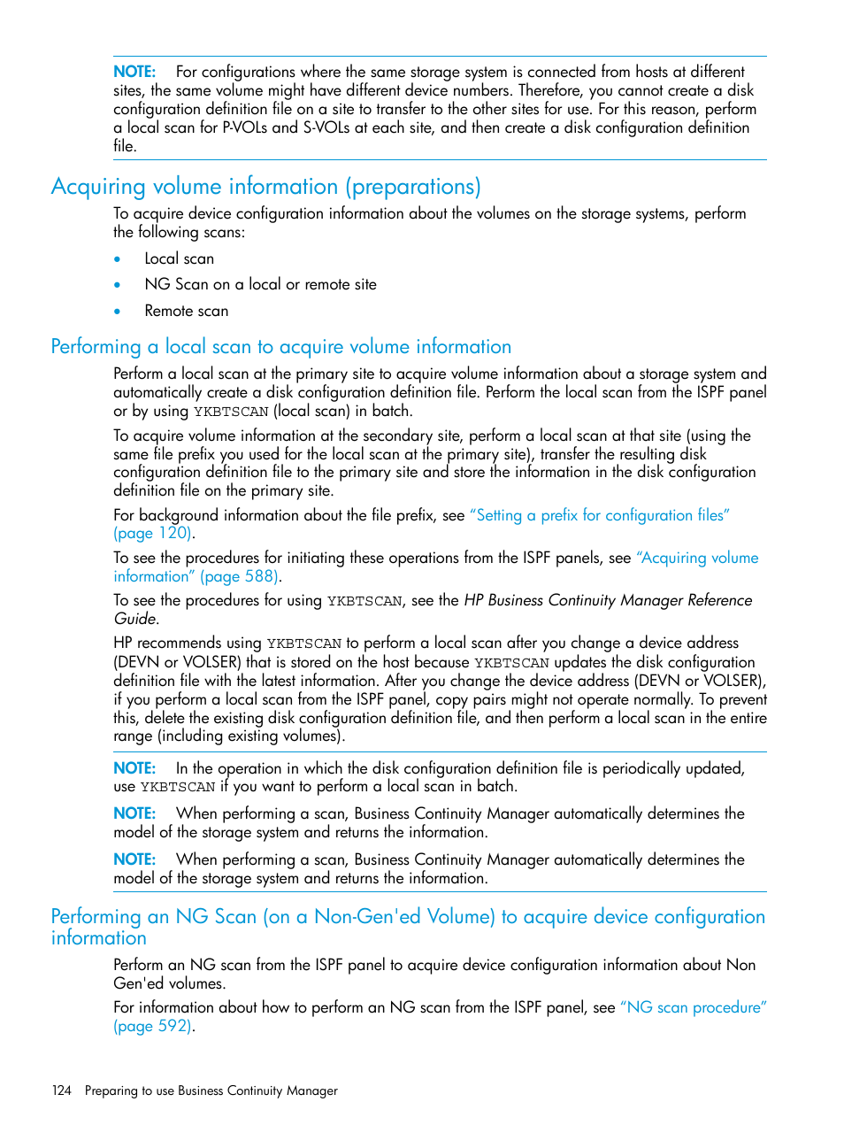 Acquiring volume information (preparations), Acquiring volume information | HP XP P9500 Storage User Manual | Page 124 / 773