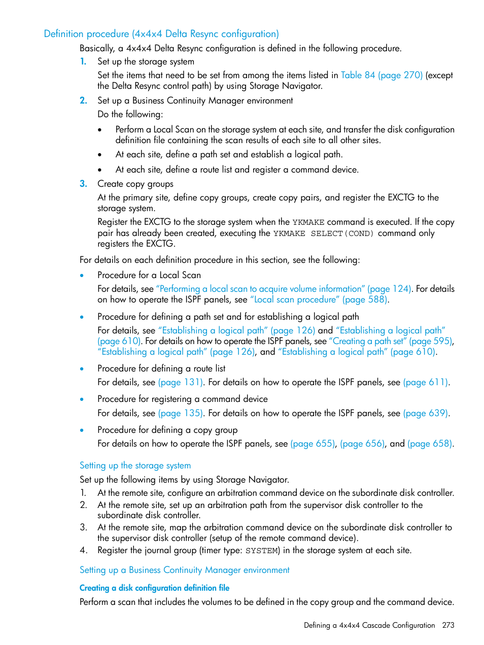 Setting up the storage system | HP XP P9500 Storage User Manual | Page 273 / 773