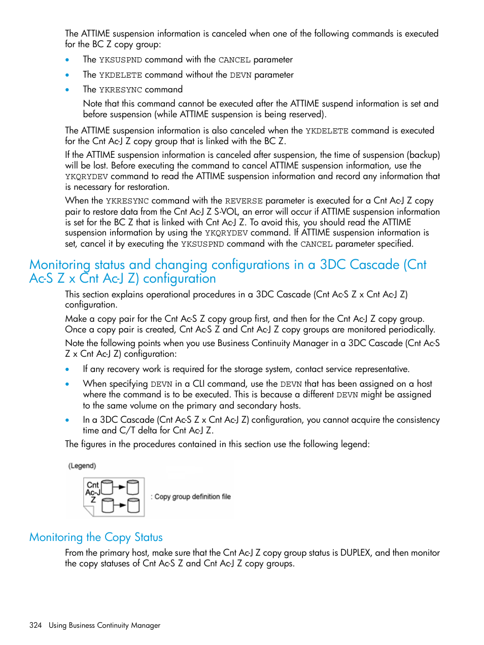 Monitoring the copy status | HP XP P9500 Storage User Manual | Page 324 / 773