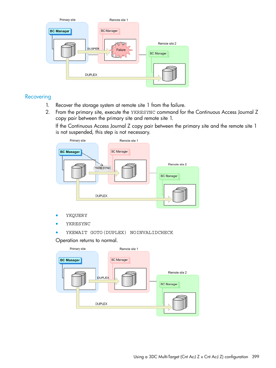 Recovering | HP XP P9500 Storage User Manual | Page 399 / 773