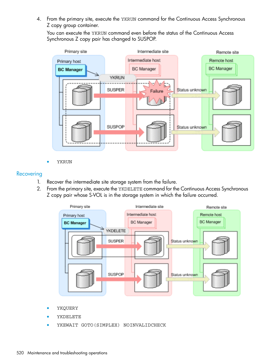 Recovering | HP XP P9500 Storage User Manual | Page 520 / 773