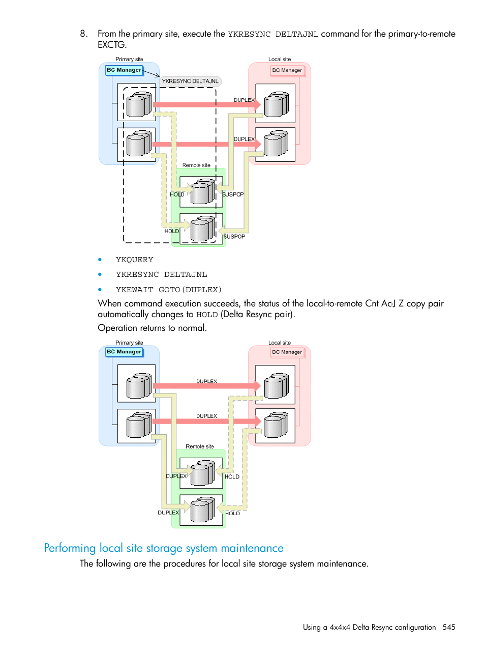 Performing local site storage system maintenance | HP XP P9500 Storage User Manual | Page 545 / 773