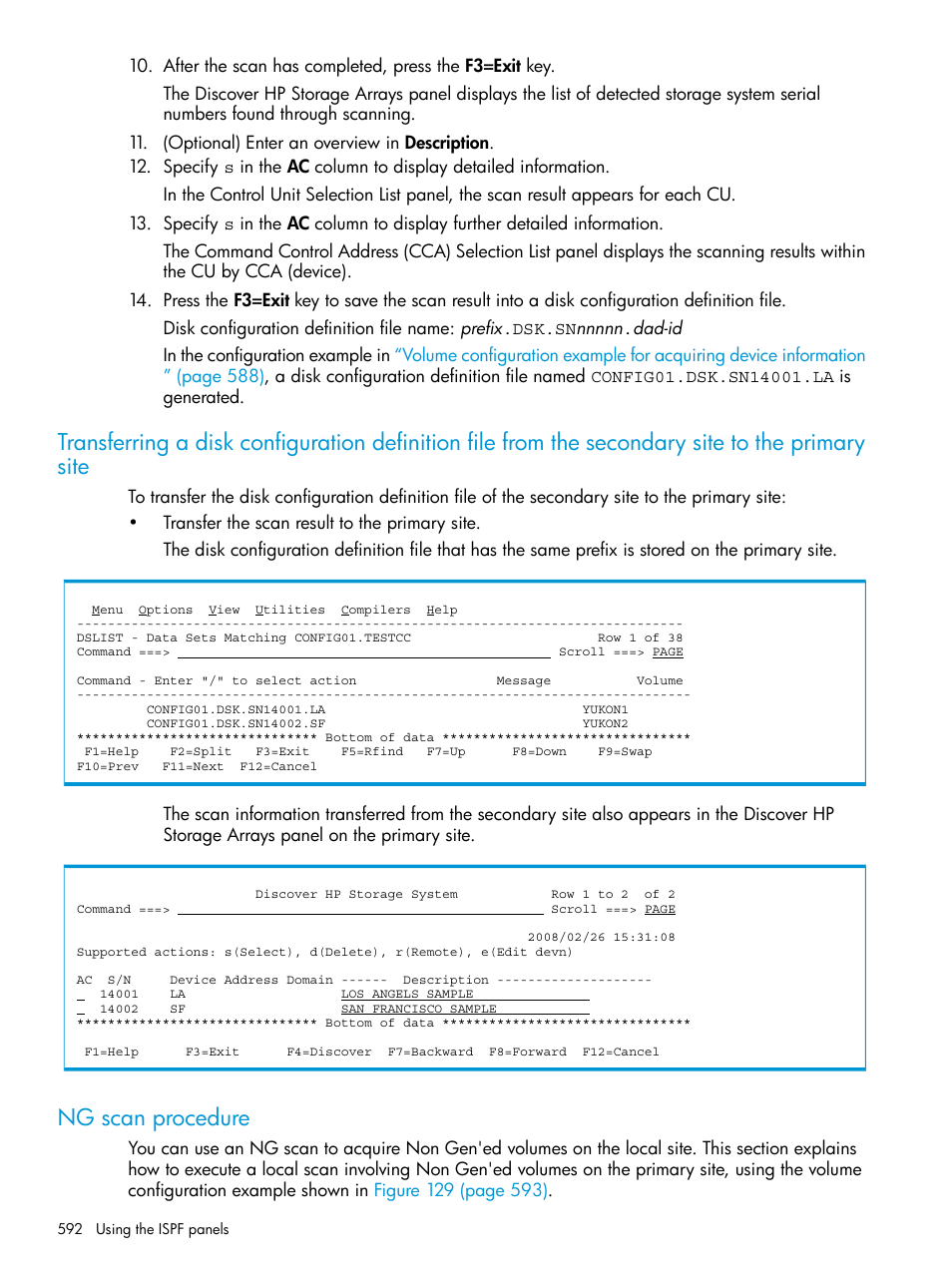 Ng scan procedure | HP XP P9500 Storage User Manual | Page 592 / 773