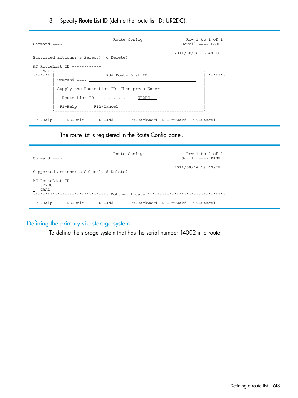 Defining the primary site storage system | HP XP P9500 Storage User Manual | Page 613 / 773