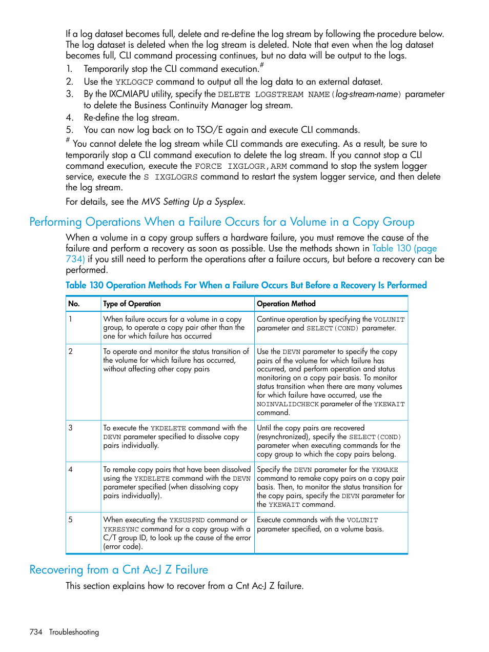 Recovering from a cnt ac-j z failure | HP XP P9500 Storage User Manual | Page 734 / 773