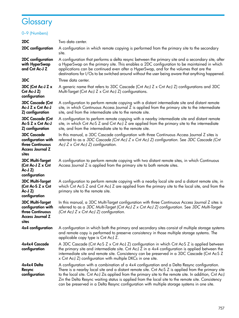 Glossary | HP XP P9500 Storage User Manual | Page 757 / 773