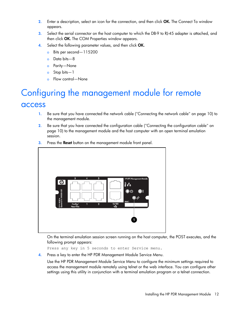 HP Power Distribution Unit Management Module User Manual | Page 12 / 77