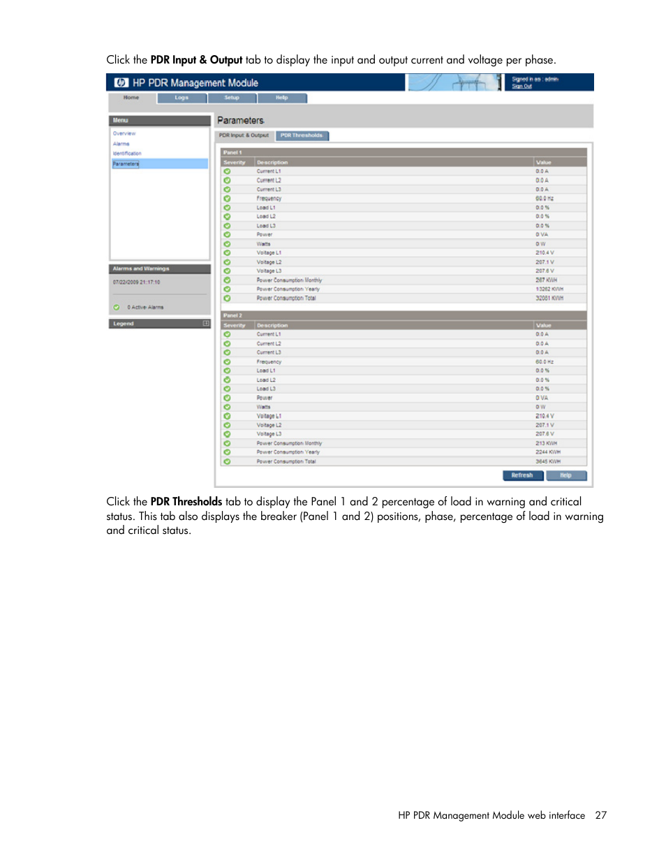 HP Power Distribution Unit Management Module User Manual | Page 27 / 77