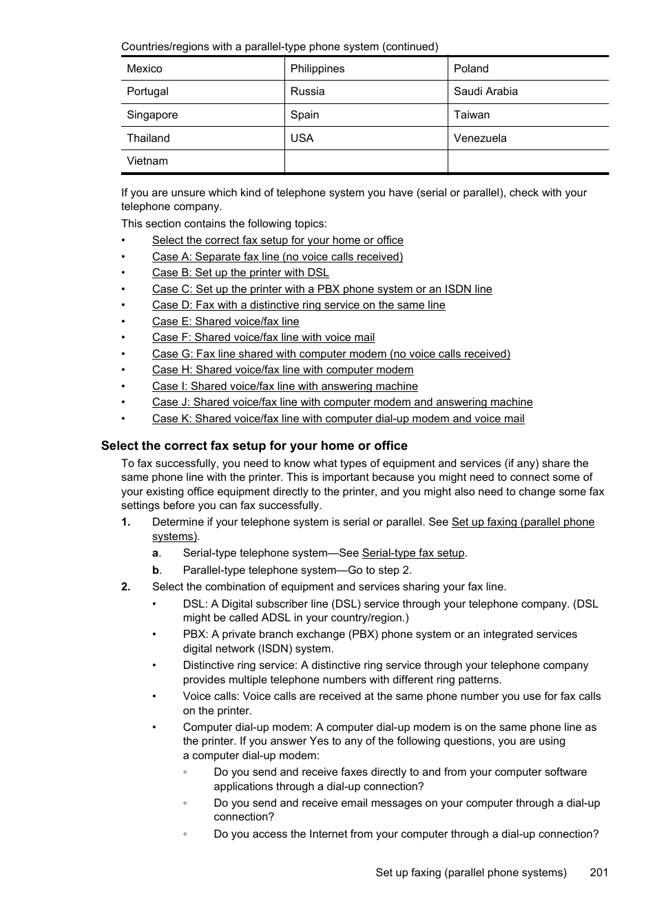 HP Officejet Pro 276dw Multifunction Printer series User Manual | Page 205 / 260