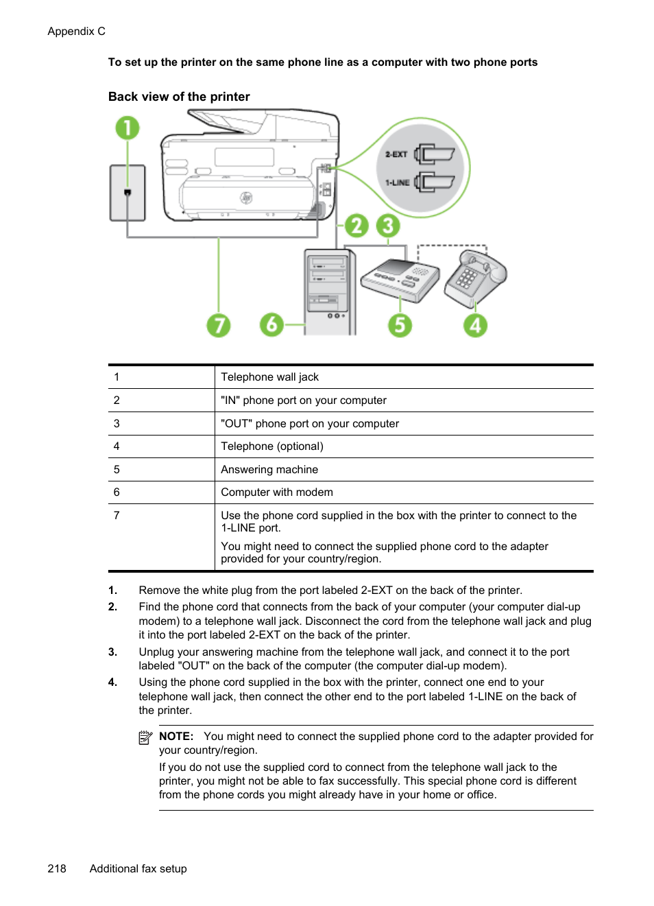 HP Officejet Pro 276dw Multifunction Printer series User Manual | Page 222 / 260