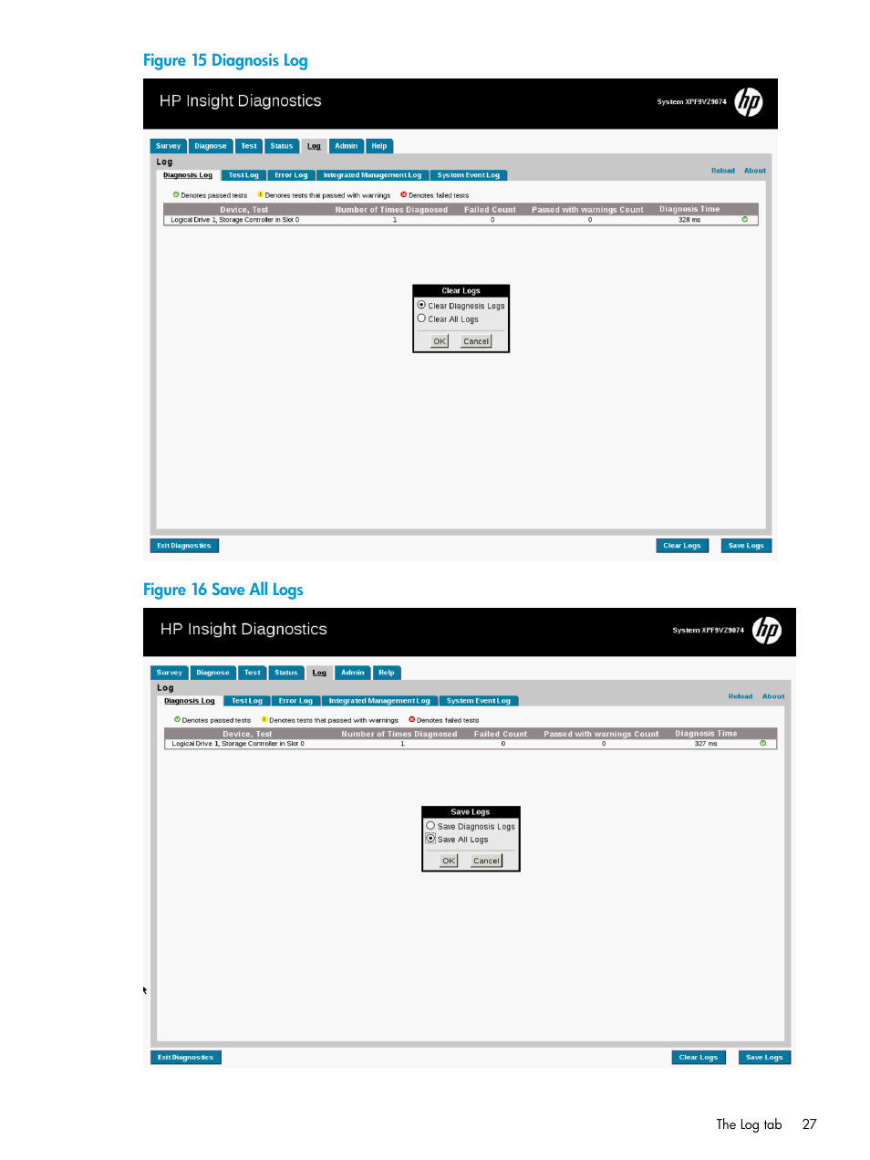 HP Insight Diagnostics Software User Manual | Page 27 / 45