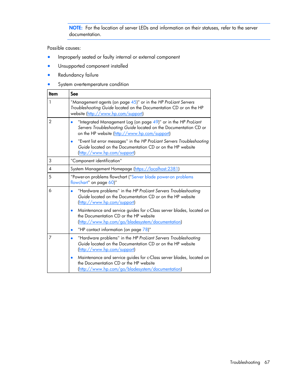 Battery replacement | HP ProLiant BL495c G6 Server-Blade User Manual | Page 67 / 90