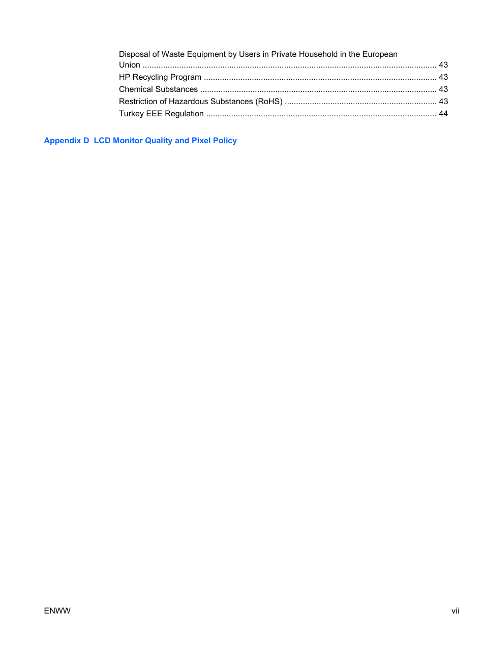 HP ZR24w 24-inch S-IPS LCD Monitor User Manual | Page 7 / 53