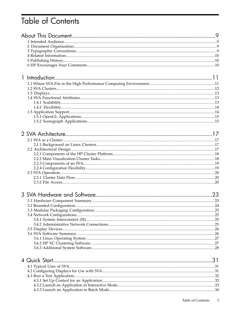 HP Scalable Visualization Array Software User Manual | Page 3 / 62