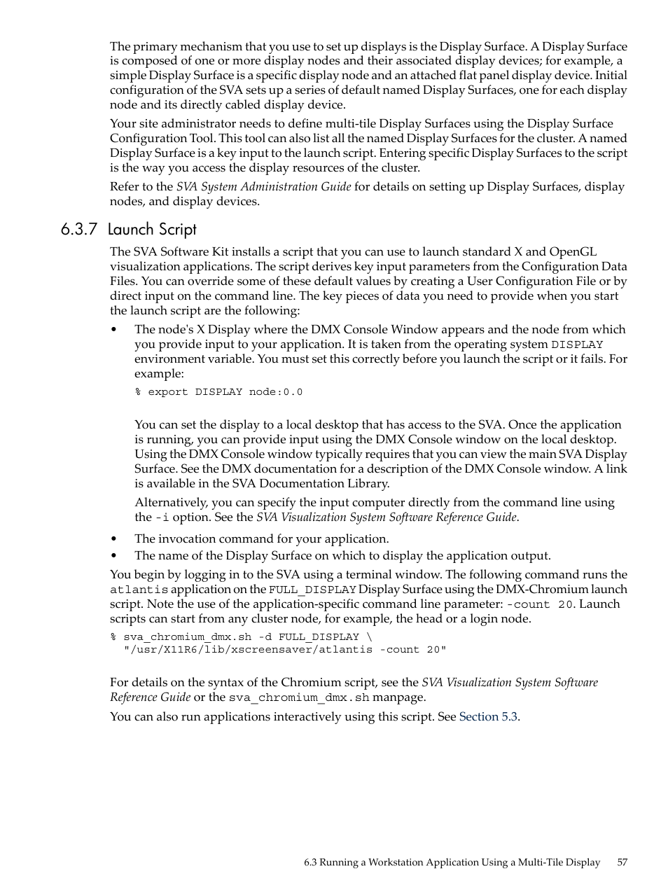 7 launch script | HP Scalable Visualization Array Software User Manual | Page 57 / 62