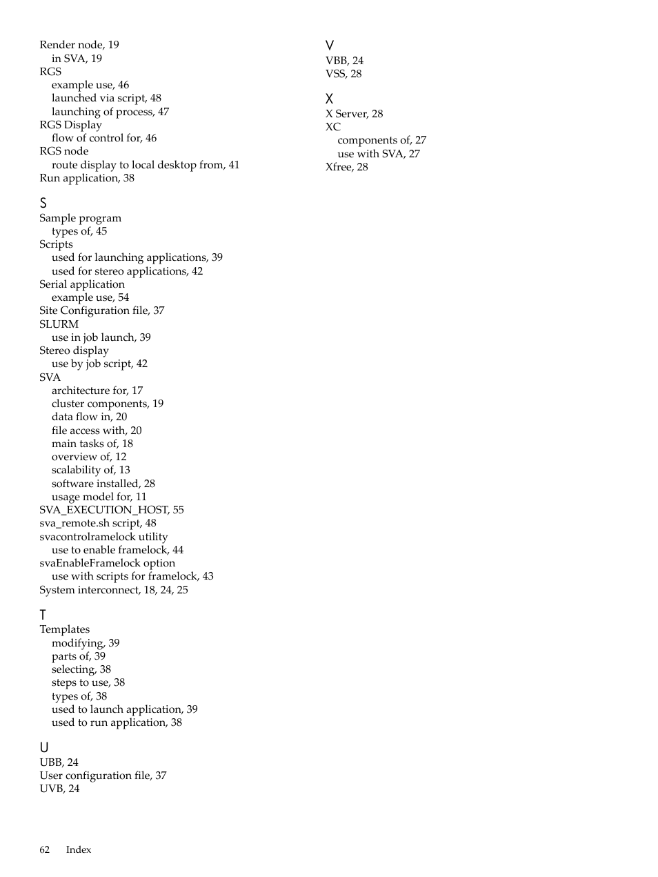 HP Scalable Visualization Array Software User Manual | Page 62 / 62