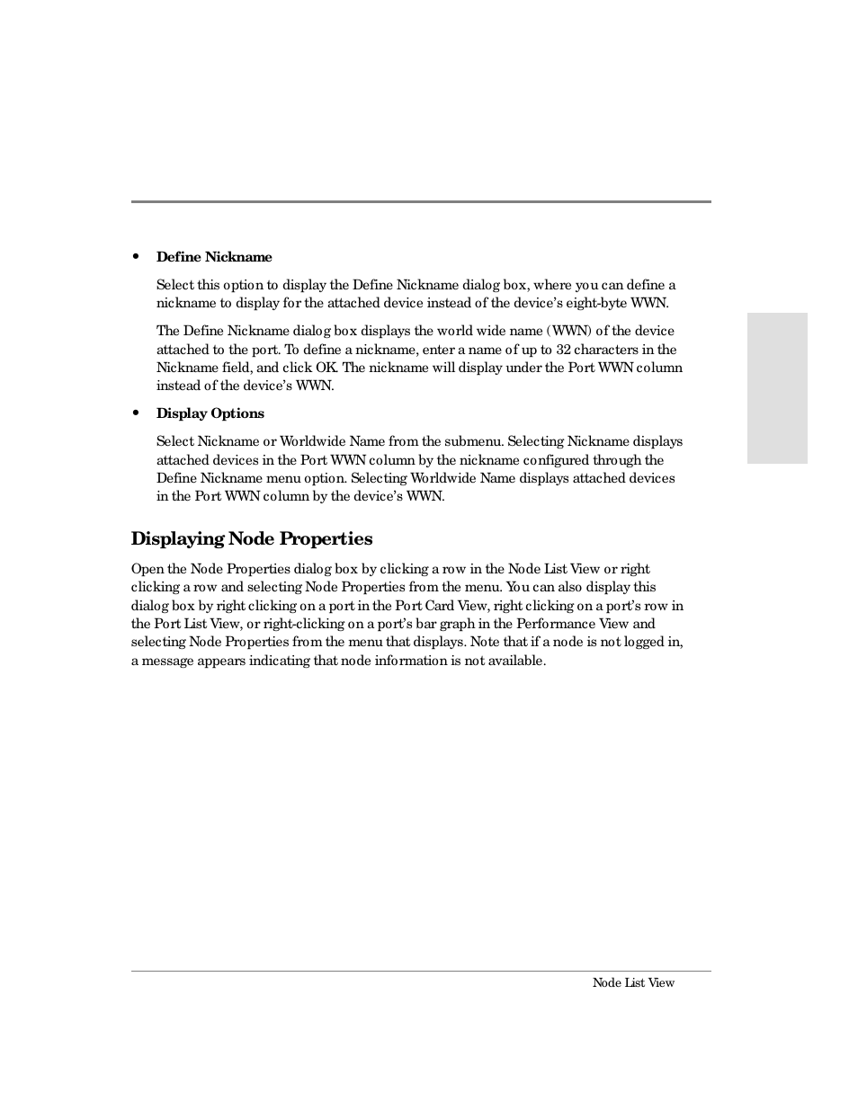 Displaying node properties | HP Surestore 64 Director Switch User Manual | Page 103 / 260