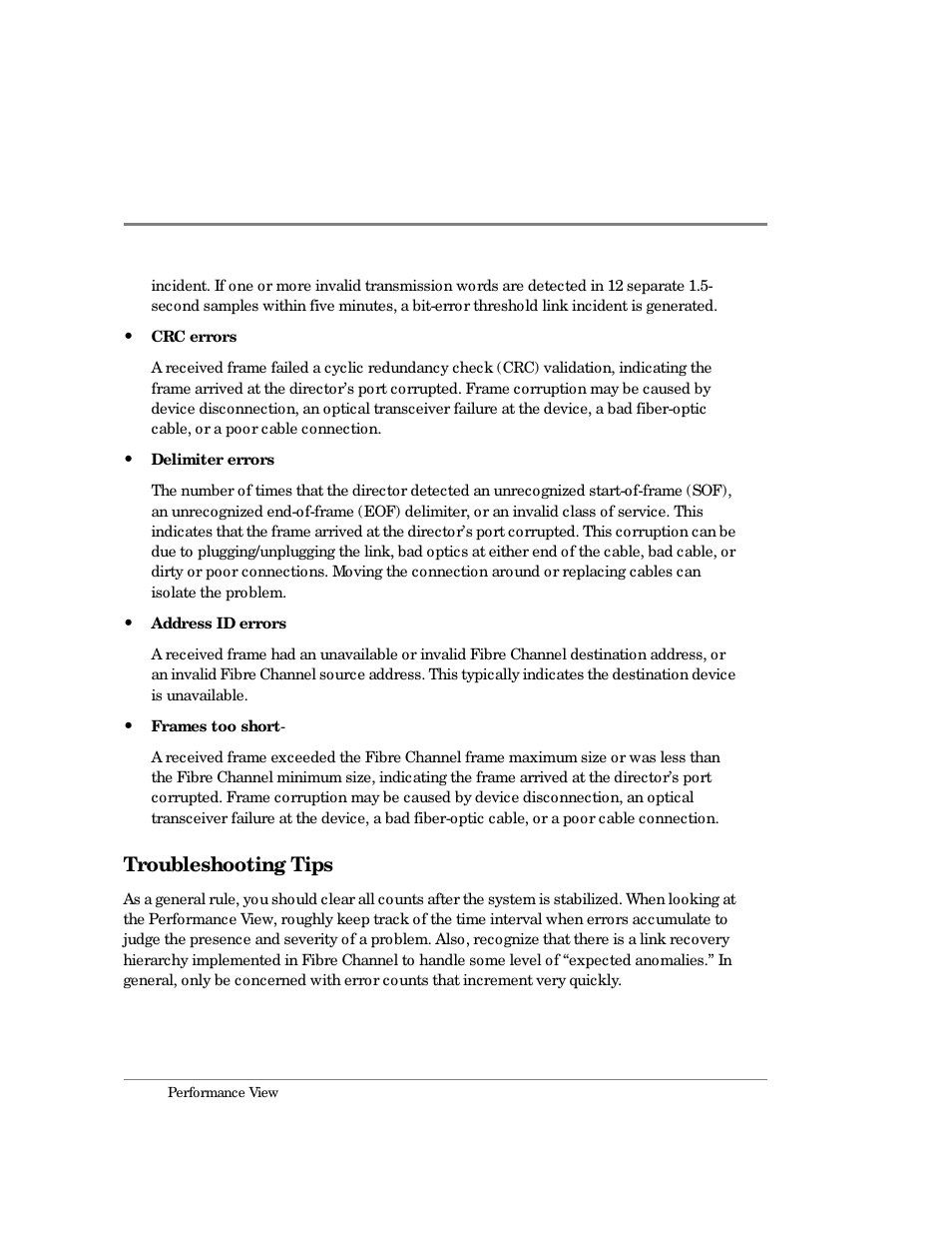 Troubleshooting tips | HP Surestore 64 Director Switch User Manual | Page 112 / 260