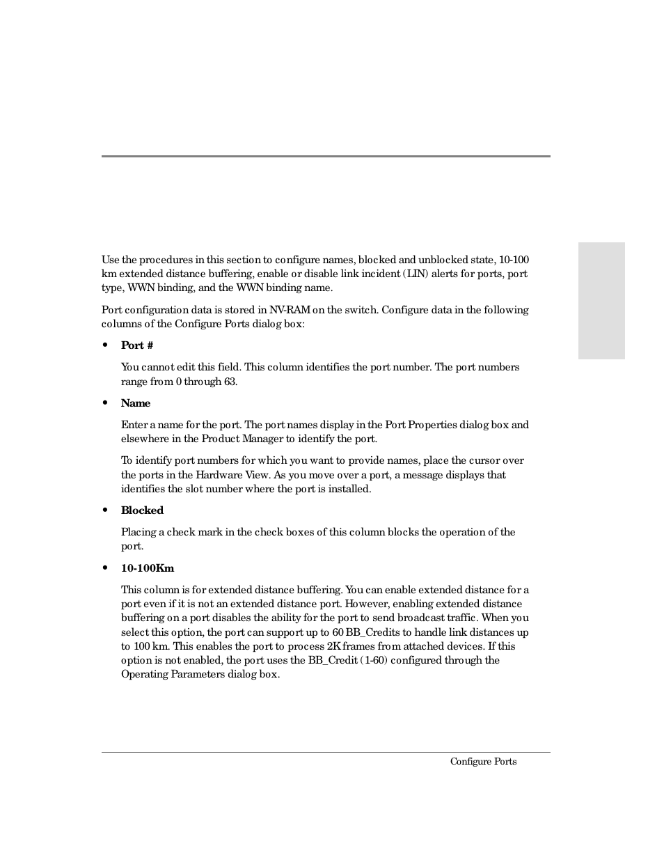 Configure ports | HP Surestore 64 Director Switch User Manual | Page 131 / 260
