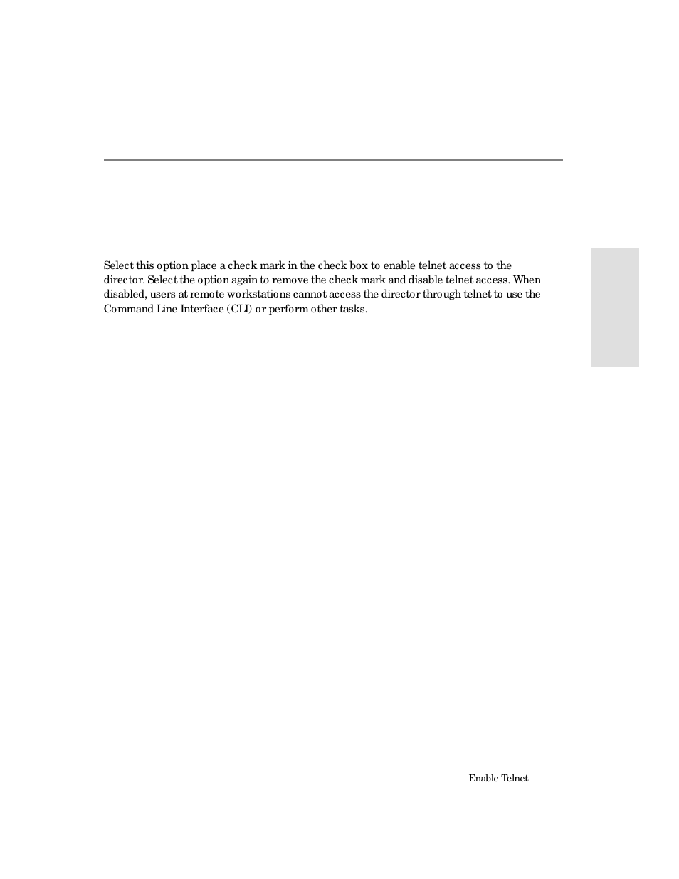 Enable telnet | HP Surestore 64 Director Switch User Manual | Page 161 / 260