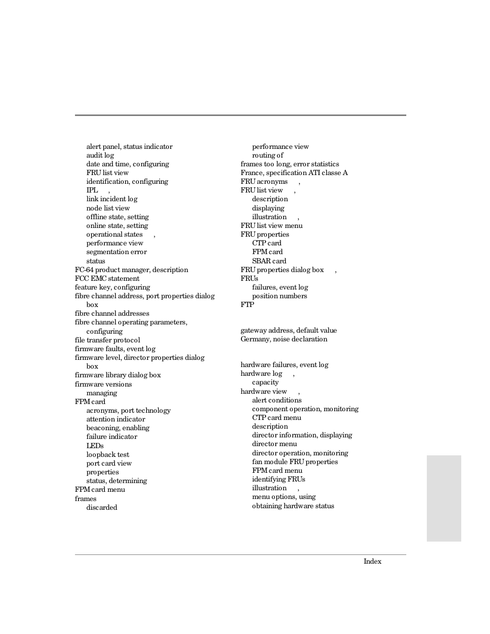 HP Surestore 64 Director Switch User Manual | Page 249 / 260