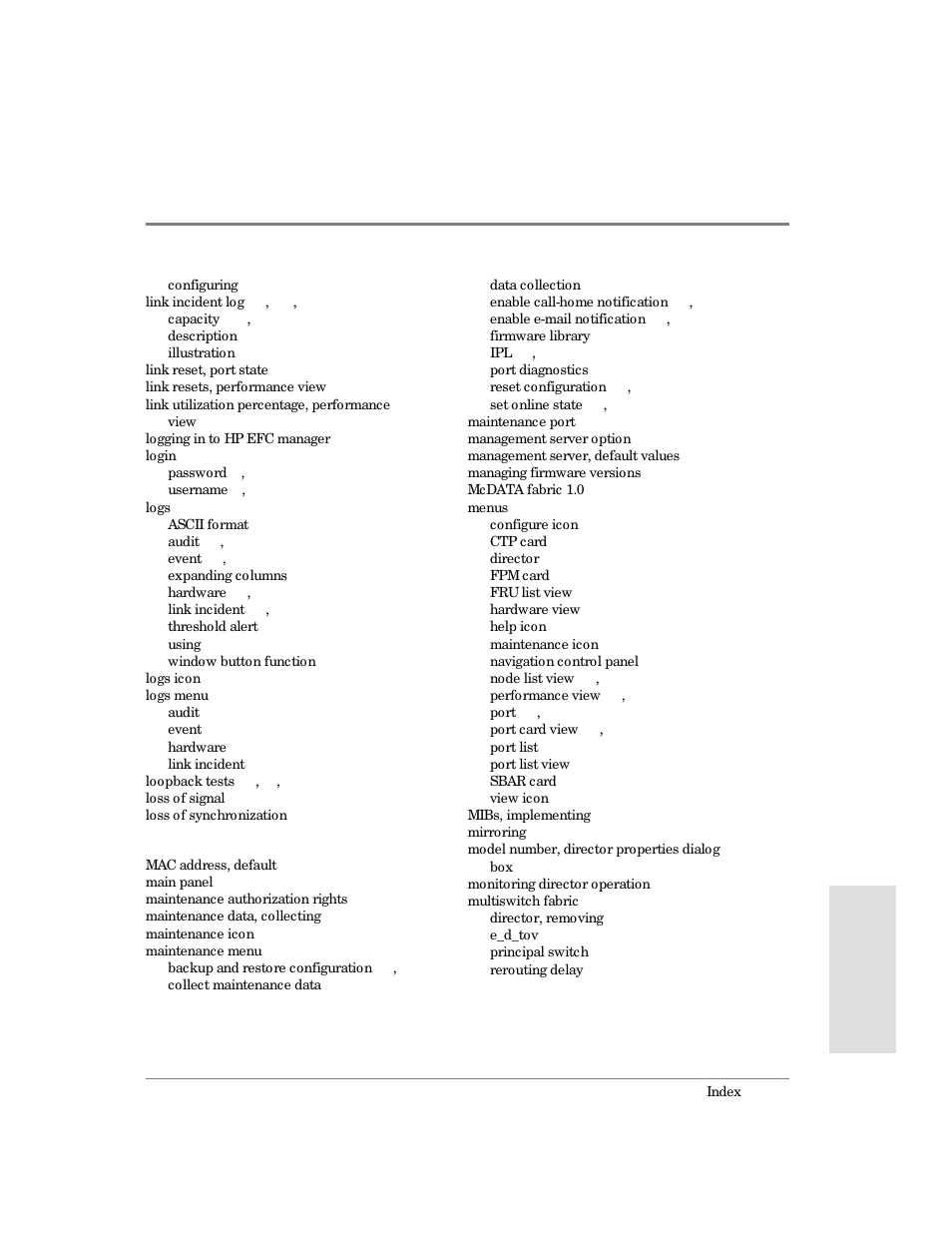 HP Surestore 64 Director Switch User Manual | Page 251 / 260