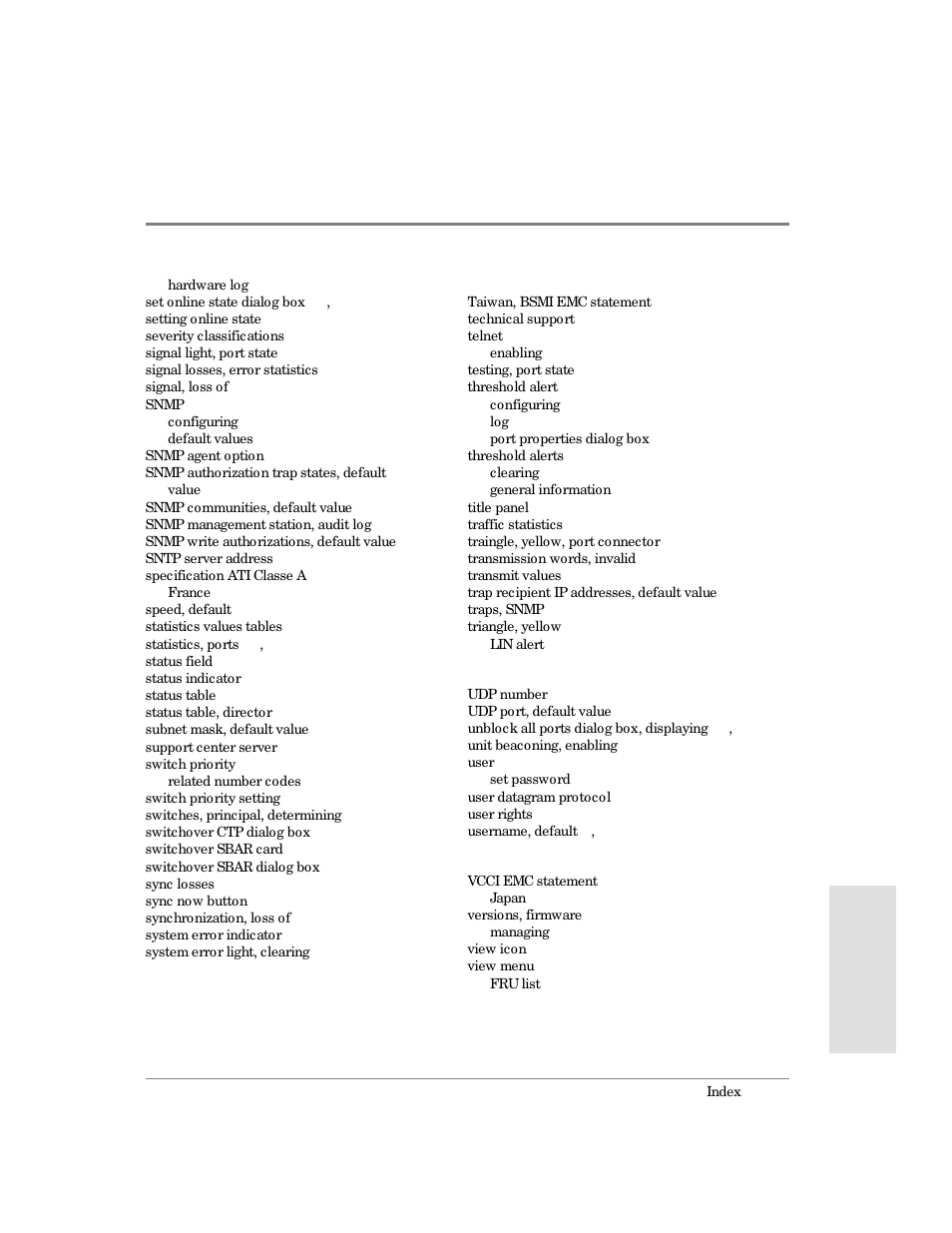 HP Surestore 64 Director Switch User Manual | Page 255 / 260