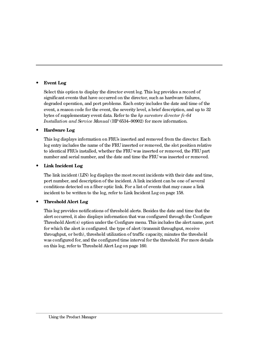 HP Surestore 64 Director Switch User Manual | Page 38 / 260