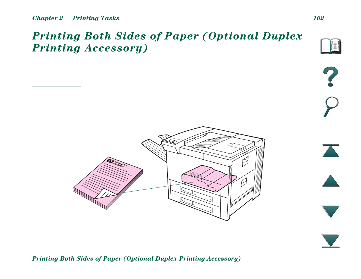 Printing both sides of paper (optional duplex prin | HP LaserJet 8000 Multifunction Printer series User Manual | Page 102 / 362