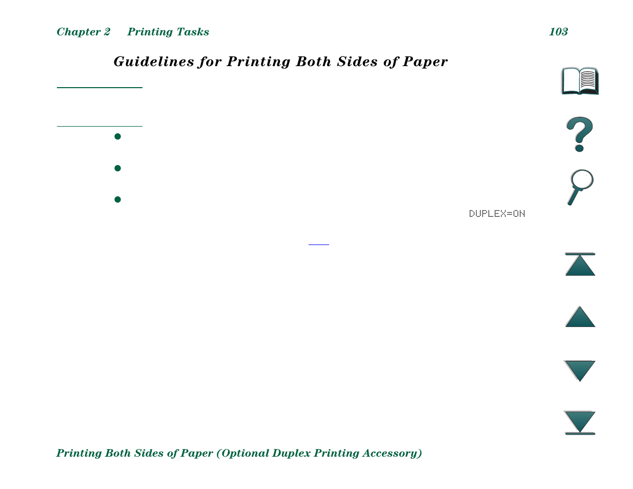 Guidelines for printing both sides of paper | HP LaserJet 8000 Multifunction Printer series User Manual | Page 103 / 362