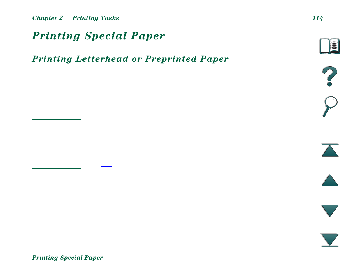 Printing special paper, Printing letterhead or preprinted paper | HP LaserJet 8000 Multifunction Printer series User Manual | Page 114 / 362