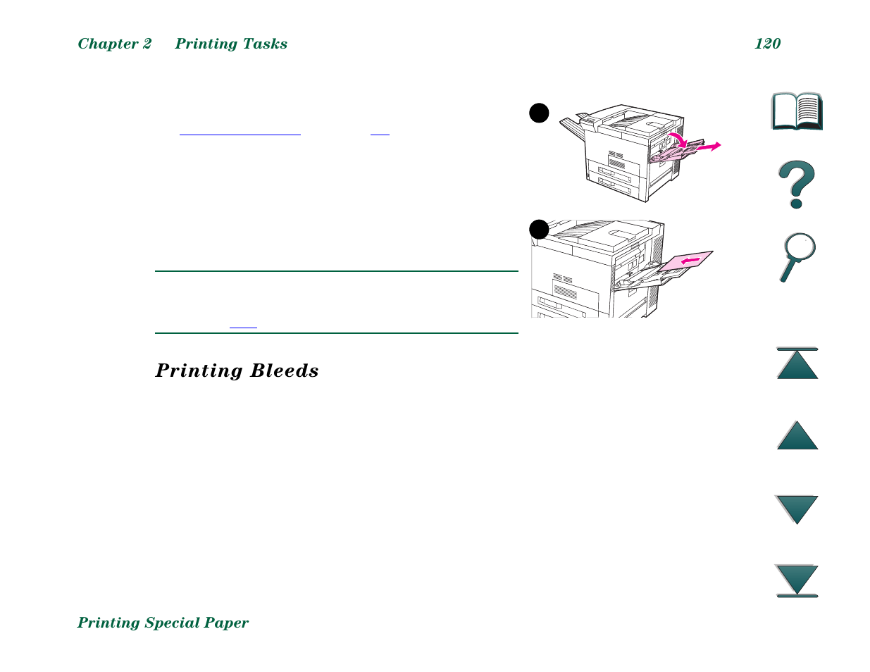 Printing bleeds | HP LaserJet 8000 Multifunction Printer series User Manual | Page 120 / 362
