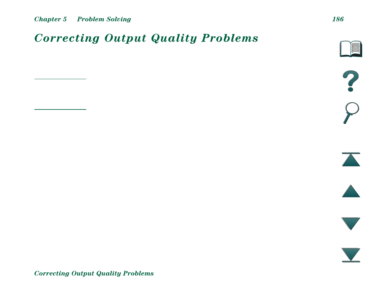 Correcting output quality problems | HP LaserJet 8000 Multifunction Printer series User Manual | Page 186 / 362