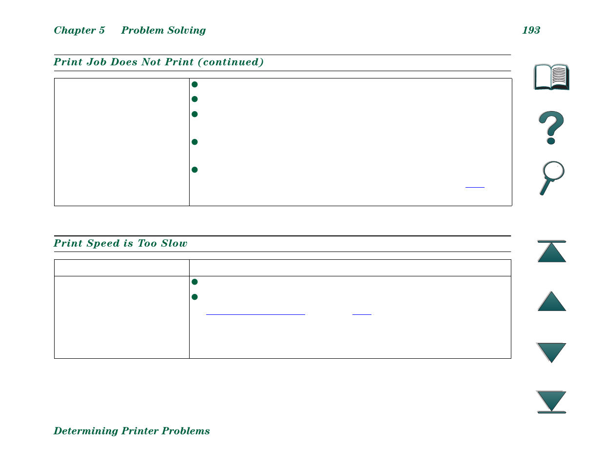 Print speed is too slow | HP LaserJet 8000 Multifunction Printer series User Manual | Page 193 / 362