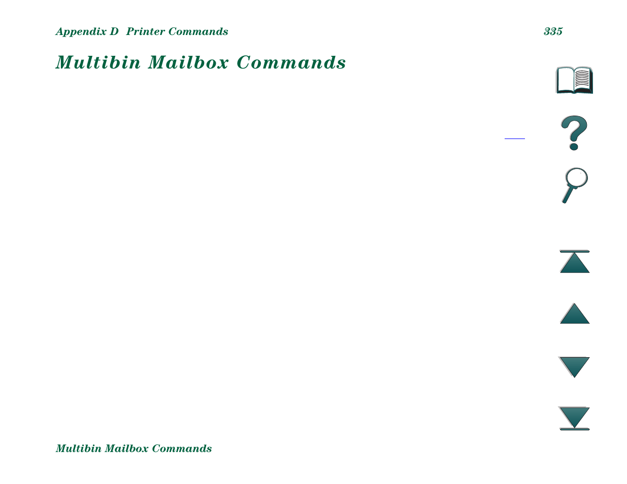 Multibin mailbox commands | HP LaserJet 8000 Multifunction Printer series User Manual | Page 335 / 362