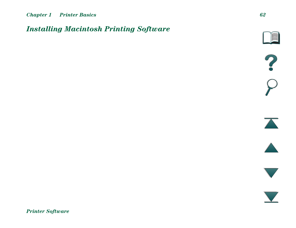 Installing macintosh printing software | HP LaserJet 8000 Multifunction Printer series User Manual | Page 62 / 362