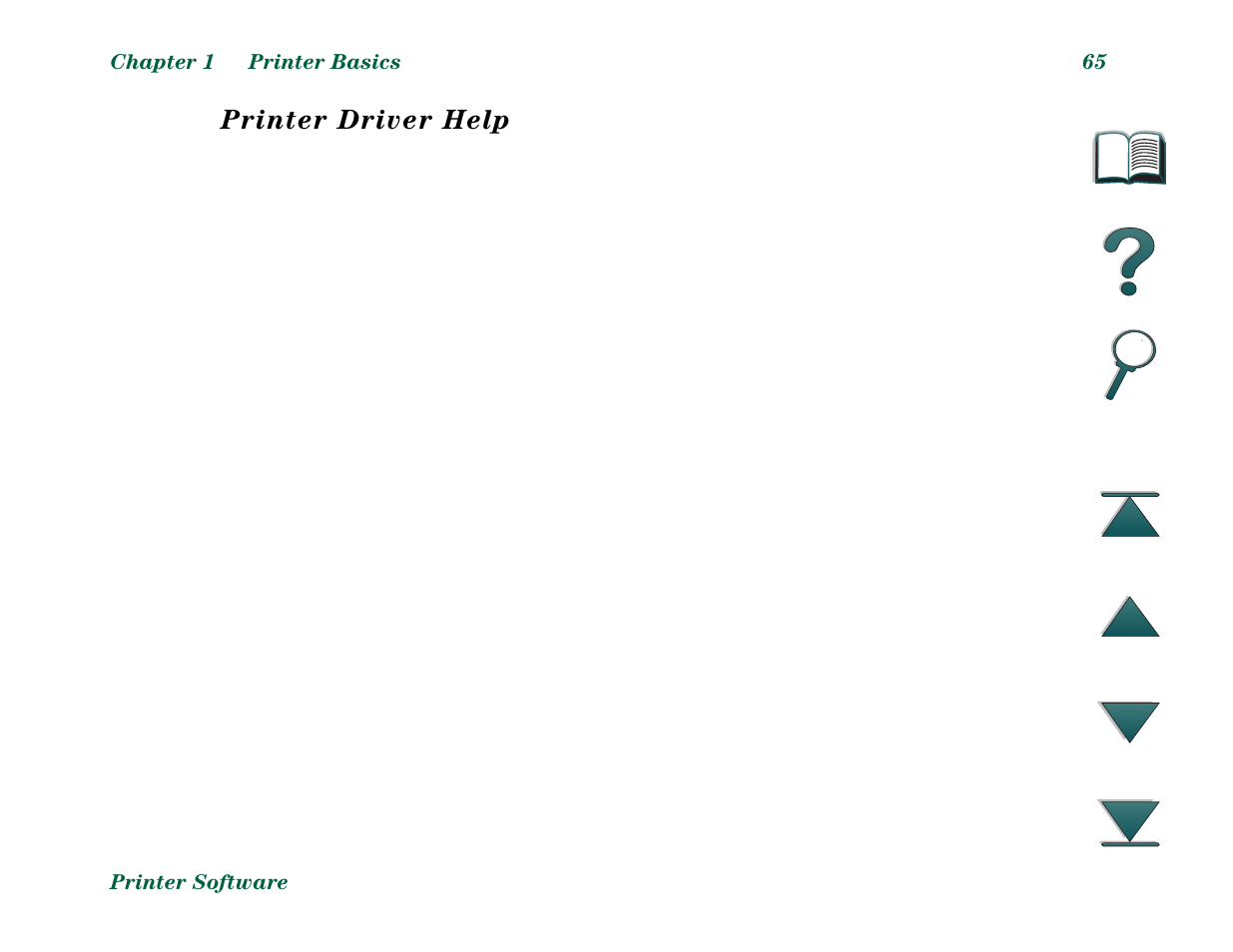 Printer driver help | HP LaserJet 8000 Multifunction Printer series User Manual | Page 65 / 362