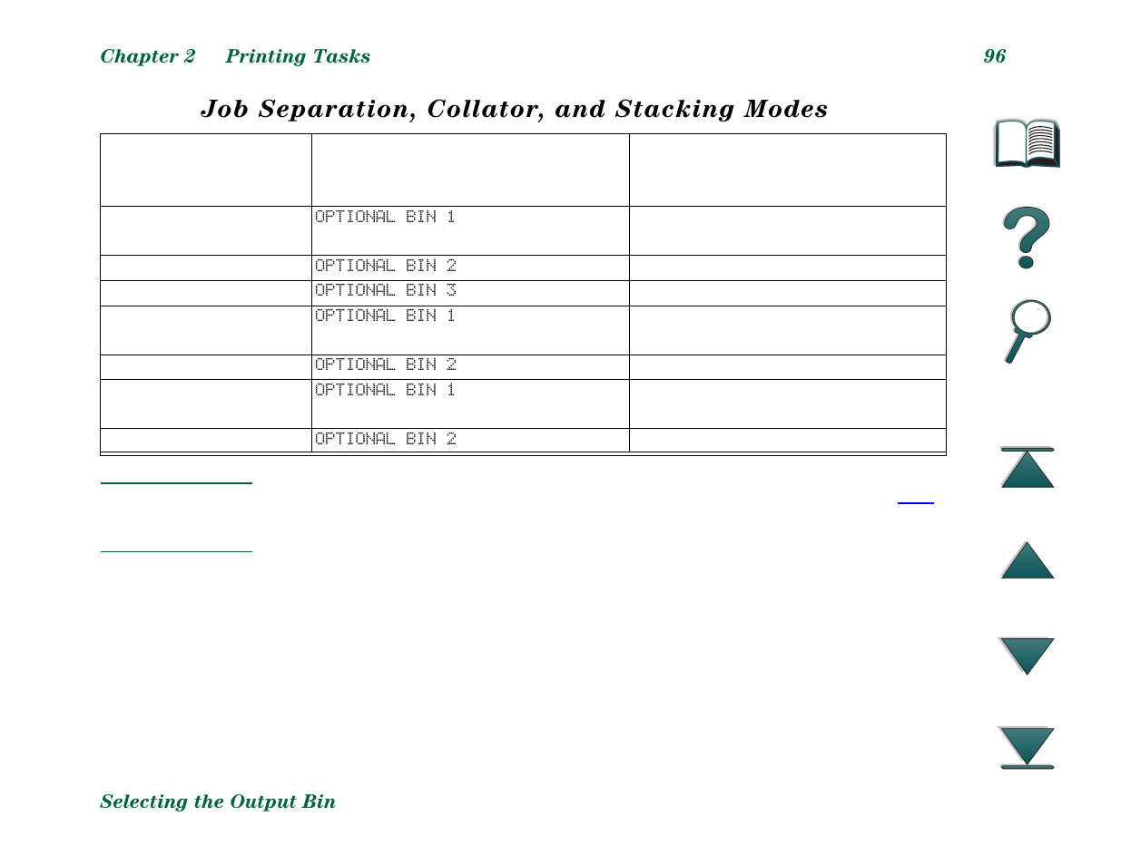 Job separation, collator, and stacking modes | HP LaserJet 8000 Multifunction Printer series User Manual | Page 96 / 362