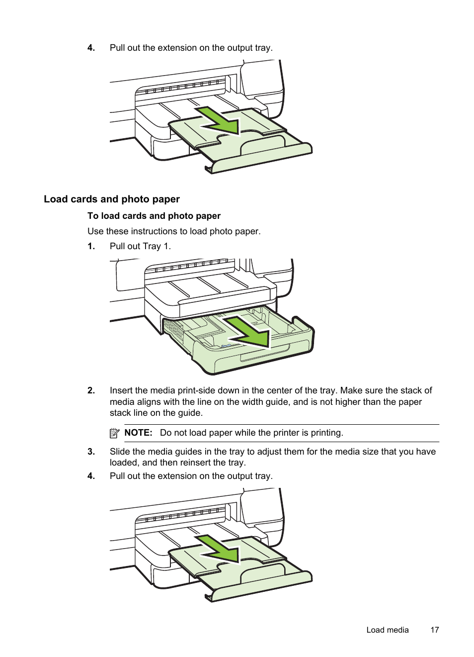 Load cards and photo paper | HP Officejet Pro 8100 ePrinter - N811a N811d User Manual | Page 21 / 152