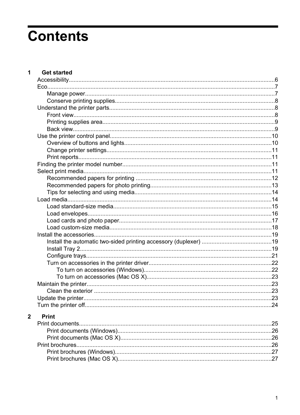 HP Officejet Pro 8100 ePrinter - N811a N811d User Manual | Page 5 / 152