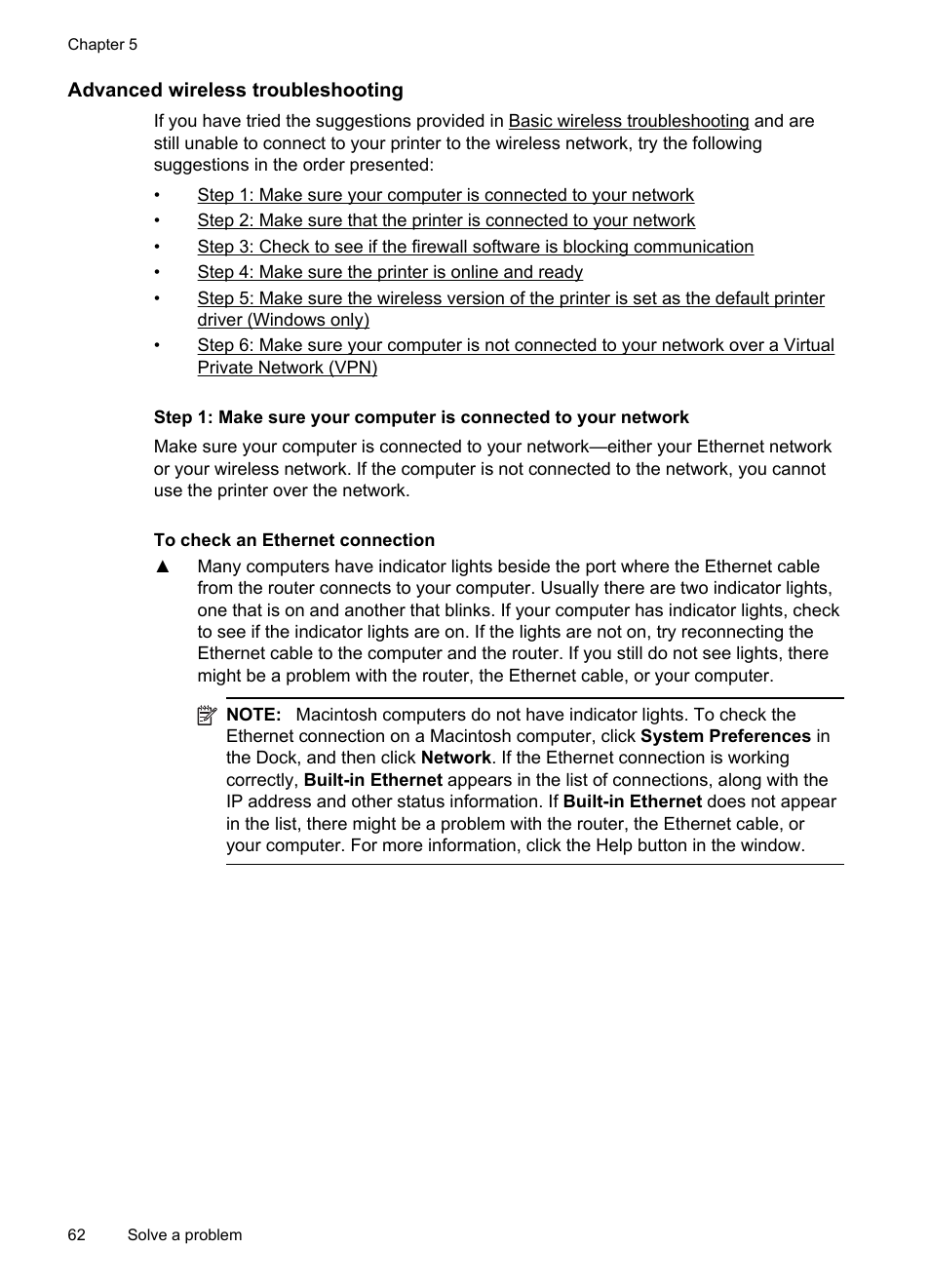 Advanced wireless troubleshooting | HP Officejet Pro 8100 ePrinter - N811a N811d User Manual | Page 66 / 152