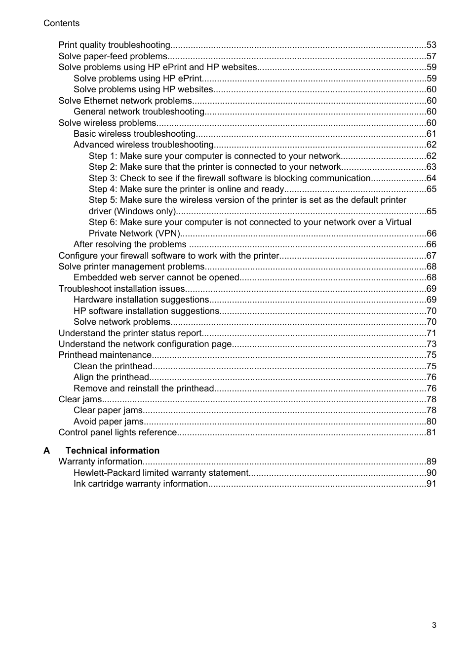 HP Officejet Pro 8100 ePrinter - N811a N811d User Manual | Page 7 / 152